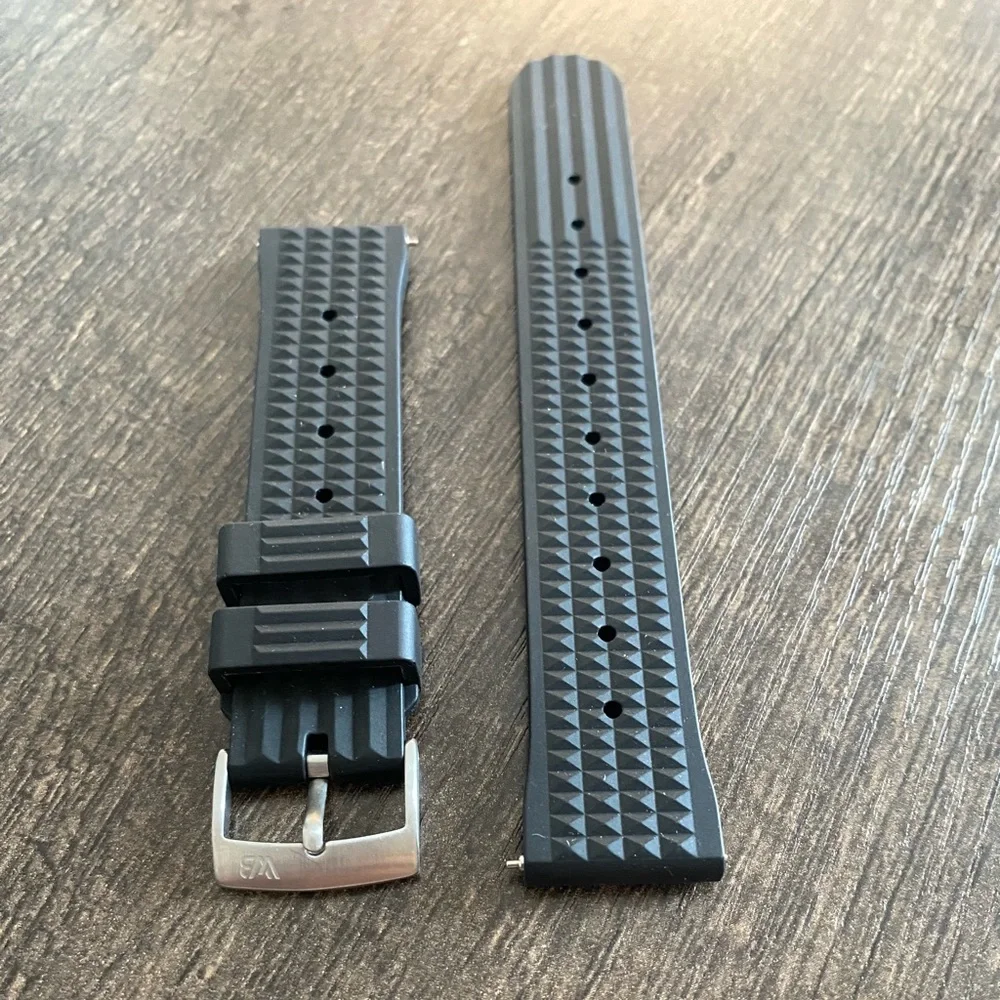 WatchBandit waffle Style Rubber Watch Band
